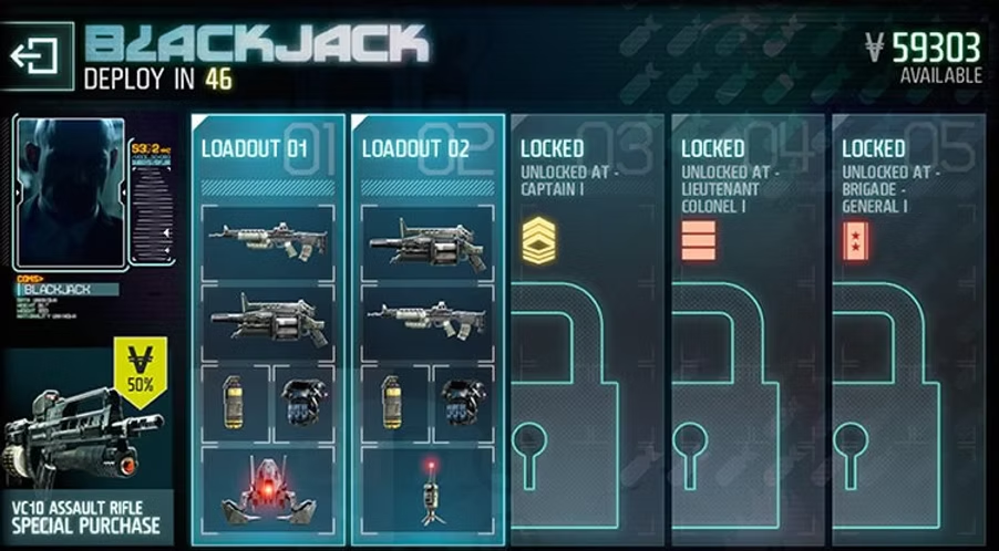 Killzone Mercenary multiplayer shop